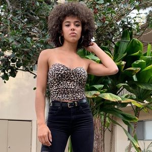 Sexy animal print tube top😍